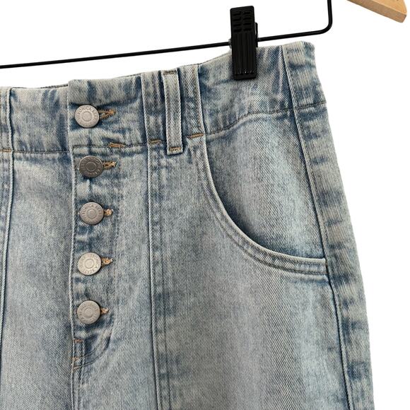 Veronica Beard Arya Straight High Rise Jeans Women 27 Sky Wash Button Fly - Picture 4 of 11